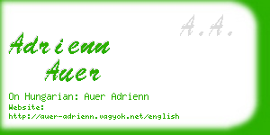 adrienn auer business card